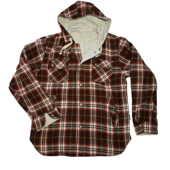 Vintage 80's Womens Reversible Jacket M Plaid Snap - Picture 1 of 10